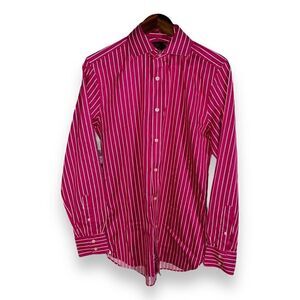 Sartorial 2-Fold Slim Fit Spread Collar Dress Shirt S 15 38